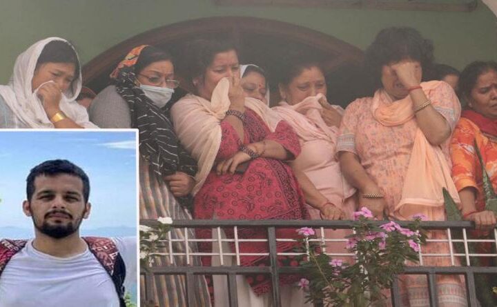 पर्वतारोहण के दौरान हिमस्खलन की चपेट में आए दून के सिद्धार्थ खंडूड़ी को स्वजन और रिश्तेदारों ने नम आंखों से दी अंतिम विदाई
