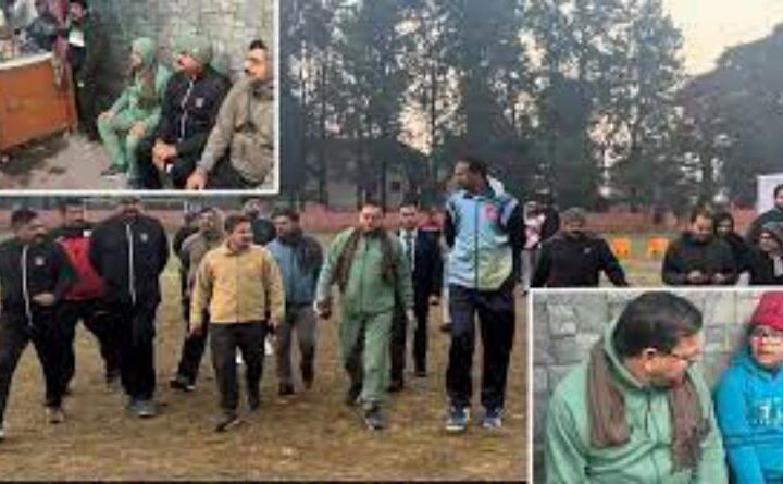 मुख्‍यमंत्री धामी ने खिलाड़ियों के साथ जॉगिग की और टी स्‍टॉल पर चाय पीने पहुंच गए