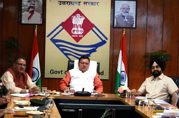 Chief Minister Pushkar Singh Dhami said, 'Construction works of military base should be expedited'