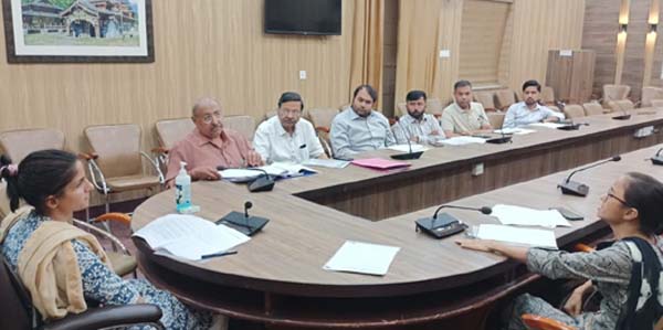 जिलाधिकारी श्रीमती सोनिका की अध्यक्षता में आयोजित हुई एम.एस.एम.ई. नीति 2023 के सम्बन्ध में बैठक, विभिन्न उद्योग संघो से सुझाव प्राप्त किये