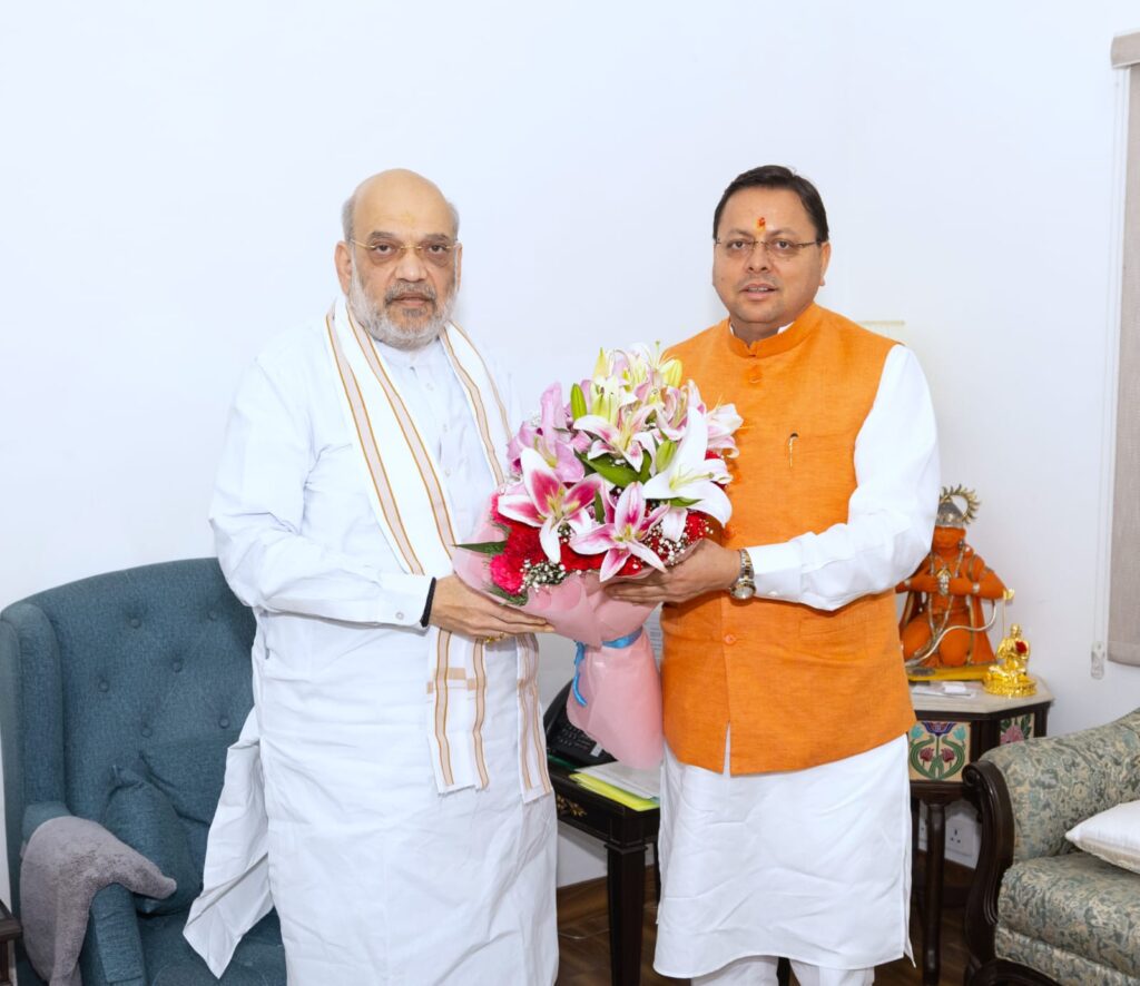 मुख्यमंत्री ने की केंद्रीय गृहमंत्री से मुलाकात