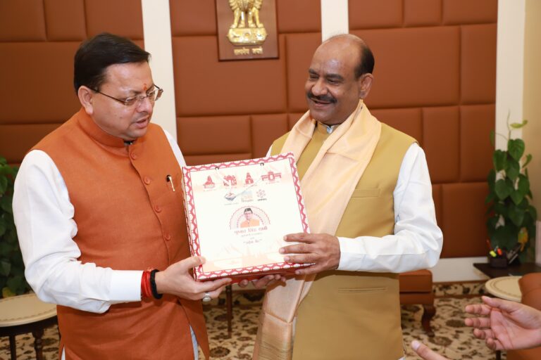 मुख्यमंत्री ने की लोकसभा अध्यक्ष से मुलाकात