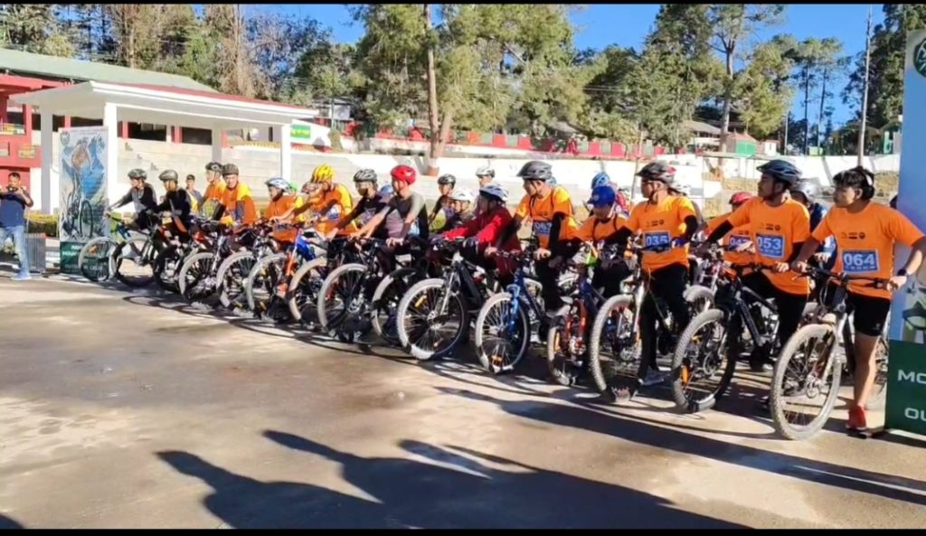 रानीखेत में साइकिलिंग प्रतियोगिता आयोजित