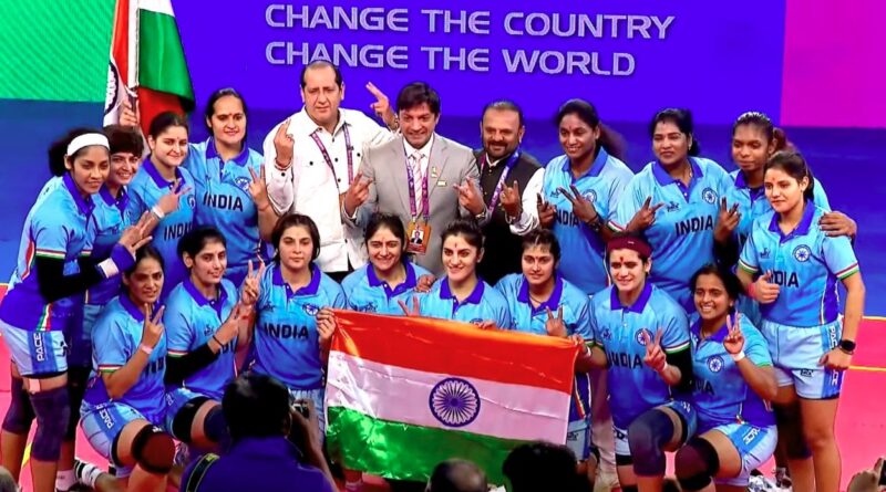 लगातार दूसरी बार विश्व विजेता बनी भारतीय महिला कबड्डी टीम, चीनी ताइपे को 35-28 से हराया