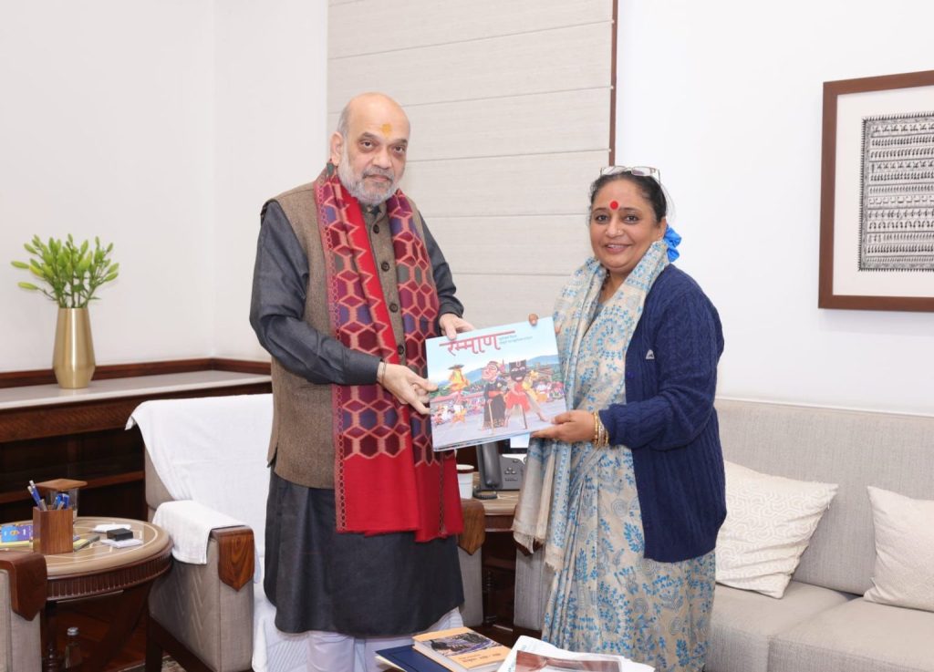 विधानसभा अध्यक्ष ऋतु खण्डूडी भूषण ने गृह मंत्री अमित शाह से की शिष्टाचार भेंट