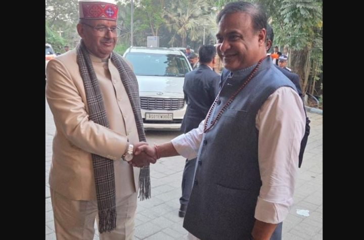 कृषि मंत्री गणेश जोशी ने असम के मुख्यमंत्री हिमंत बिस्वा सरमा से की भेंट