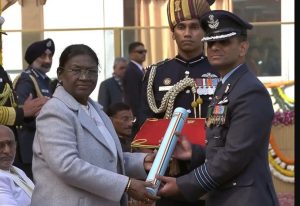 वायुसेना के ग्रुप कैप्टन शुभांशु शुक्ला अशोक चक्र से हुए सम्मानित