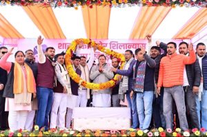 मुख्यमंत्री ने किया 300 करोड़ से अधिक की लागत की विभिन्न विकास योजनाओं का शिलान्यास एवं भूमि पूजन