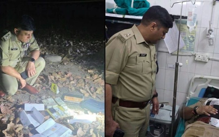 लूट के बाद पुलिस और बदमाशों के बीच हुई मुठभेड़, एक आरोपी ढेर, इंस्पेक्टर नरेश राठौड़ घायल