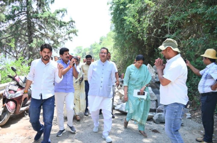 मंत्री गणेश जोशी ने टिहरी में चारधाम यात्रा मार्ग का किया निरीक्षण, दिए गुणवत्तापूर्ण कार्य के निर्देश
