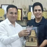 फिल्म अभिनेता अमन वर्मा ने की फिल्म विकास परिषद के नोडल अधिकारी से भेंट