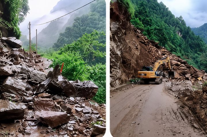 भारी बारिश से केदारनाथ हाईवे कई जगह बाधित, बोल्डर और मलबा गिरने से रुकी आवाजाही