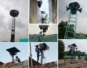 देहरादून में बिना अनुमति एवं निर्धारित मानकों के विपरीत संचालित लाउडस्पीकरों पर की गई कार्रवाई