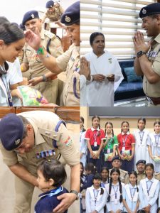 राखी लेकर एसएसपी दून से मिलने पहुंचीं नन्हीं बालिकाएं, बांधी राखी और लिया सुरक्षा का भरोसा