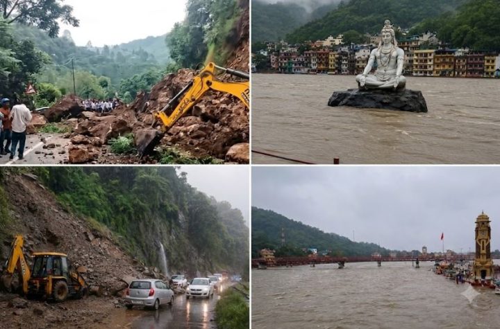 उत्तराखंड में कुदरत का कहर: उफान पर गंगा और अलकनंदा, 132 सड़कें बंद, 5 जिलों में येलो अलर्ट जारी