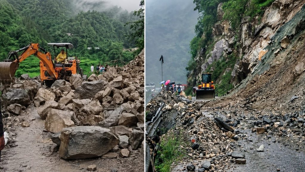 बारिश से चारधाम यात्रा प्रभावित, भूस्खलन से यमुनोत्री-गंगोत्री हाईवे कई जगह बंद
