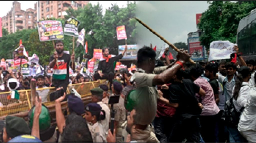 पटना में छात्रों का प्रदर्शन, अपनी मांगों को लेकर सड़क पर उतरे अभ्यर्थी