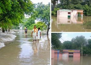 सारण में बाढ़ का बढ़ा खतरा, 48 गांव प्रभावित; 33 नाव और बोट एंबुलेंस से राहत कार्य जारी