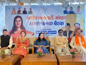 भाजपा प्रदेश सह-प्रभारी बांसुरी स्वराज का कोटद्वार एवं सतपुली में कार्यकर्ताओं ने किया स्वागत