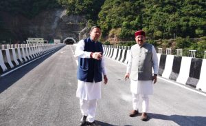 मुख्यमंत्री ने रुद्रप्रयाग में पुल-सुरंग परियोजना एवं संगम लाइब्रेरी का किया अवलोकन